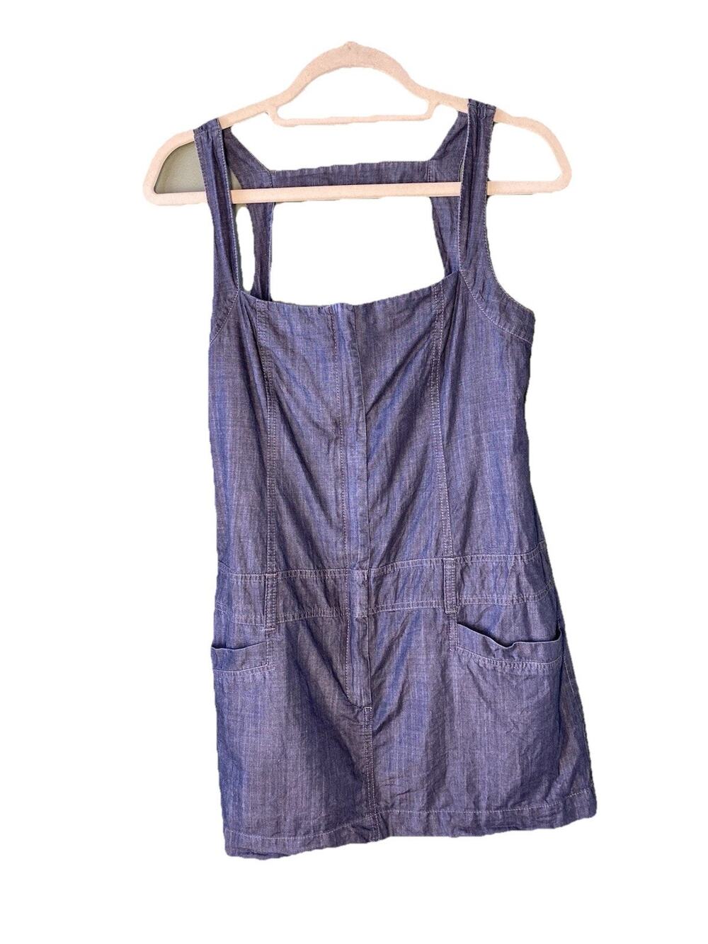 Theory Dress Womens Size 8 Catalina Greece Classic Designer Denim Mini Going Out